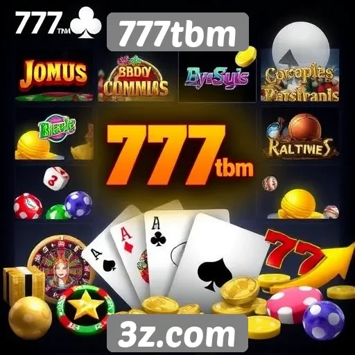 Variedade de jogos disponíveis no 777tbm